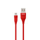 Кабель USB WALKER C735 Micro red