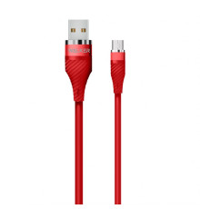 Кабель USB WALKER C735 Micro red