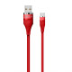 Кабель USB WALKER C735 Micro red