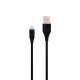 Кабель USB WALKER C735 Lightning black TPS-2710000189848