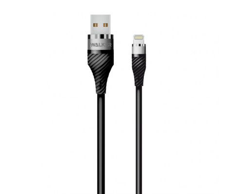 Кабель USB WALKER C735 Lightning black TPS-2710000189848