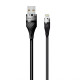 Кабель USB WALKER C735 Lightning black TPS-2710000189848