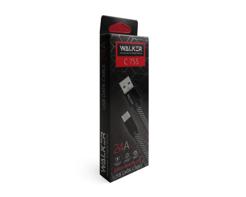 Кабель USB WALKER C755 Type-C black TPS-2710000162308