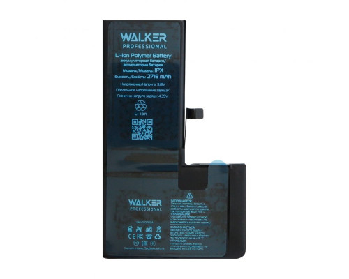 Акумулятор WALKER Professional для Apple iPhone X (2716mAh) TPS-2710000189053 2710000189053