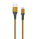 Кабель USB WALKER C705 Micro gold