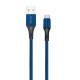 Кабель USB WALKER C705 Micro dark blue TPS-2710000189718