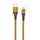 Кабель USB WALKER C705 Lightning gold TPS-2710000189732