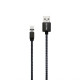 Кабель USB WALKER C590 Lightning Magnetic black TPS-2710000190486