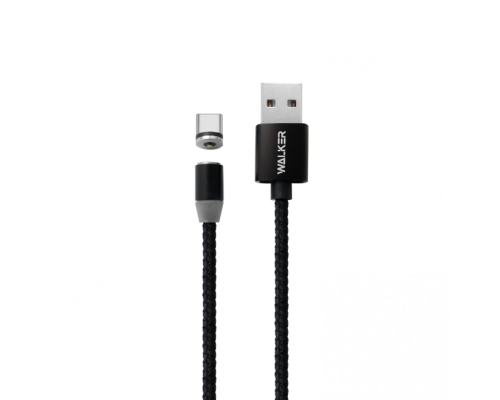 Кабель USB WALKER C590 Type-C Magnetic black
