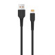 Кабель USB WALKER C315 Lightning black TPS-2710000190400