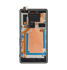 Дисплей (LCD) для Sony Xperia M2 Dual D2302, D2305 з тачскріном та рамкою black Original Quality TPS-2710000156901