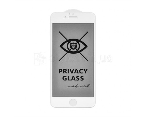 Захисне скло Privacy для Apple iPhone 6, 6s white