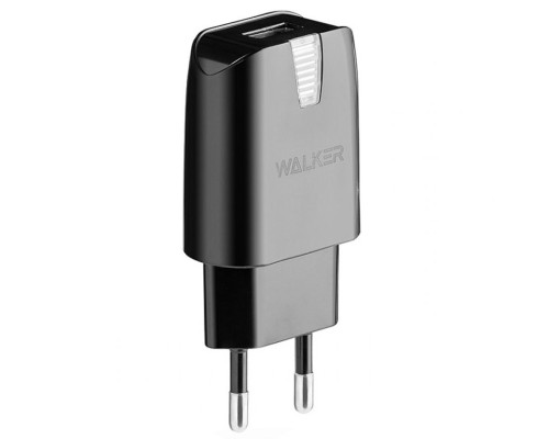 Мережевий зарядний пристрій (адаптер) WALKER WH-11 1USB / 1A black