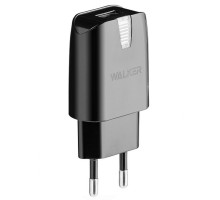 Мережевий зарядний пристрій (адаптер) WALKER WH-21 1USB / 2.1A black