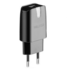 Мережевий зарядний пристрій (адаптер) WALKER WH-21 1USB / 2.1A black TPS-2710000118862
