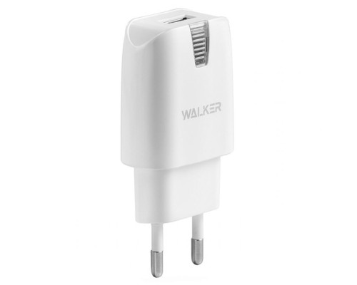 Мережевий зарядний пристрій (адаптер) WALKER WH-11 1USB / 1A white