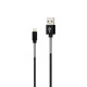 Кабель USB WALKER C720 Lightning black TPS-2710000120209