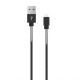 Кабель USB WALKER C720 Micro black TPS-2710000120230