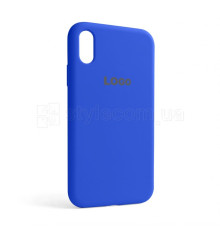 Чохол Full Silicone Case для Apple iPhone Xr iris shiny blue (44)