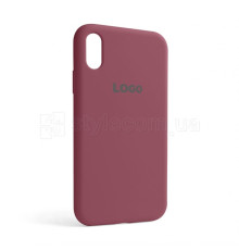 Чохол Full Silicone Case для Apple iPhone Xr maroon (42) TPS-2710000206491 2710000206491