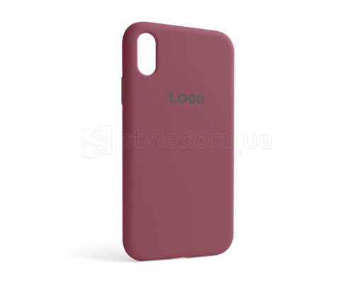 Чохол Full Silicone Case для Apple iPhone Xr maroon (42) TPS-2710000206491