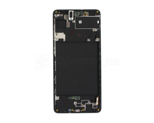 Дисплей (LCD) для Samsung Galaxy A71/A715 (2020) з тачскріном та рамкою black Service Original (PN:GH82-22152A, GH82-22248A) TPS-2710000206620