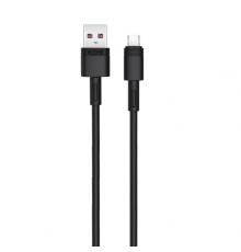 Кабель USB XO NB-Q166 Micro Quick Charge 5A black TPS-2710000207627