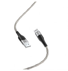 Кабель USB XO NB158 Lightning 2.4A grey