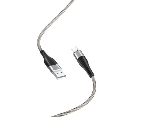 Кабель USB XO NB158 Micro 2.4A grey