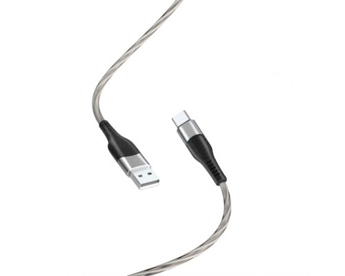 Кабель USB XO NB158 Type-C 2.4A grey