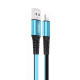 Кабель USB XO NB154 Lightning 2A blue TPS-2710000208044