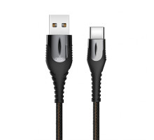 Кабель USB XO NB138 Type-C Quick Charge 2.4A black