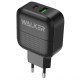 Мережевий зарядний пристрій (адаптер) WALKER WH-37 PD_3A / QC3.0_3A / 18W black TPS-2710000210689
