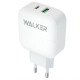 Мережевий зарядний пристрій (адаптер) WALKER WH-37 PD_3A / QC3.0_3A / 18W white TPS-2710000210696