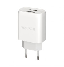 Мережевий зарядний пристрій (адаптер) WALKER WH-31 2USB / 2.1A white TPS-2710000210719