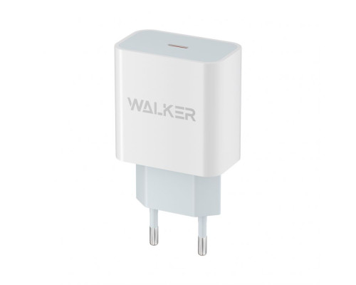 Мережевий зарядний пристрій (адаптер) WALKER WH-39 PD / 3A / 20W white TPS-2710000210726