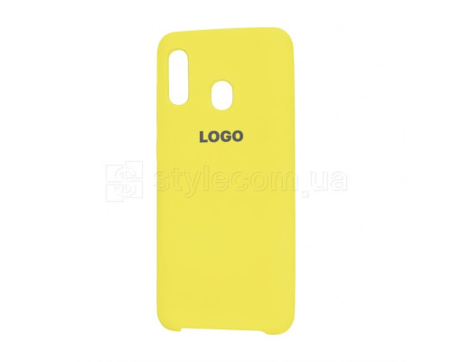 Чохол Original Silicone для Samsung Galaxy A30/A305 (2019) yellow (4)