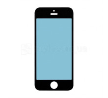 Скло для переклеювання для Apple iPhone 5c з рамкою без OCA-плівки black Original Quality