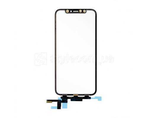 Скло для переклеювання для Apple iPhone X з тачскріном black Original Quality TPS-2710000184157