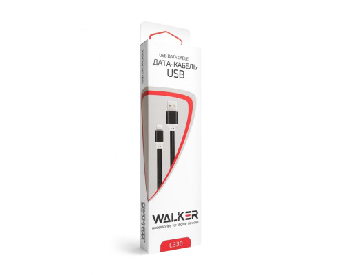 Кабель USB WALKER C330 Lightning black