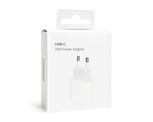 Мережевий зарядний пристрій (адаптер) для Apple iРhone A2347 PD / 20W white High Quality carton box