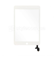 Тачскрін (сенсор) для Apple iPad Mini 3 (A1599, A1600, A1601) зі шлейфом white Original Quality TPS-2710000172024