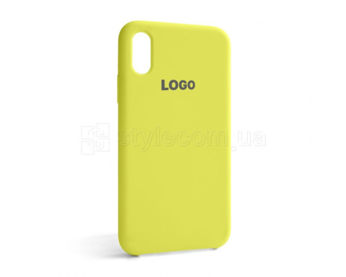 Чохол Original Silicone для Apple iPhone X, Xs flash lime (41)