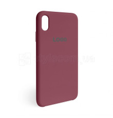 Чохол Original Silicone для Apple iPhone Xr maroon (42)