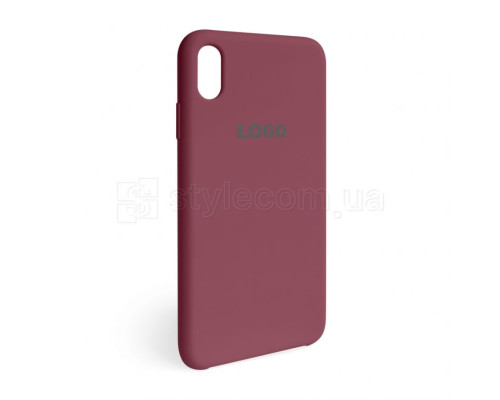 Чохол Original Silicone для Apple iPhone Xr maroon (42)