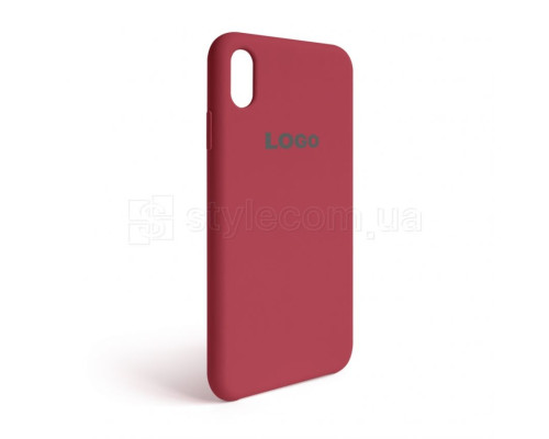 Чохол Original Silicone для Apple iPhone Xs Max rose red (37)