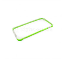Чохол силіконовий з кольоровою рамкою для Apple iPhone 6, 6s green/transp TPS-2710000177067 2710000177067