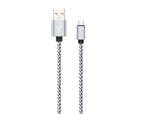 Кабель USB WALKER C520 Micro white/black TPS-2710000124870