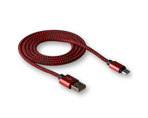 Кабель USB WALKER C520 Micro red/black TPS-2710000124894