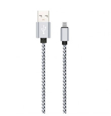 Кабель USB WALKER C520 Lightning white/black TPS-2710000124917